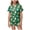 T8-Green, variant on Girls Silk Christmas Pajama, Kids 2Pcs Soft Satin Button Down Pjs Short Sleeve Sleepwear and Shorts Matching Set Sizes 8-9 Years