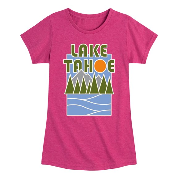 Instant Message - Lake Tahoe - Toddler & Youth Girls Short Sleeve Graphic T-Shirt