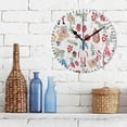 thumbnail image 3 of Dreamtimes 10in Gnomes Toys Gifts Mittens Wall Clock, Non-Ticking Silent Battery Operated Wall Clock for Kids Living Room Bedroom Kitchen School Office Christmas Decor, 3 of 7