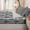 Ash Ivory, variant on Homewish Light Gray Damask Floral Zipper Queen Comforter Set with Fitted Sheet and 2 Pillowcases,Antique Ornate Baroque Neutral Zipper Bedding Set For Adults,Light Gray Reversible,4-Piece