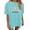 B-Mint Green, variant on Womens T-Shirts Graphic Print Loose Short Sleeve Round Neck Drop Shoulder Design Tee Regular Tops