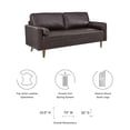 thumbnail image 6 of Modway Valour Leather Sofa in Brown, 6 of 8