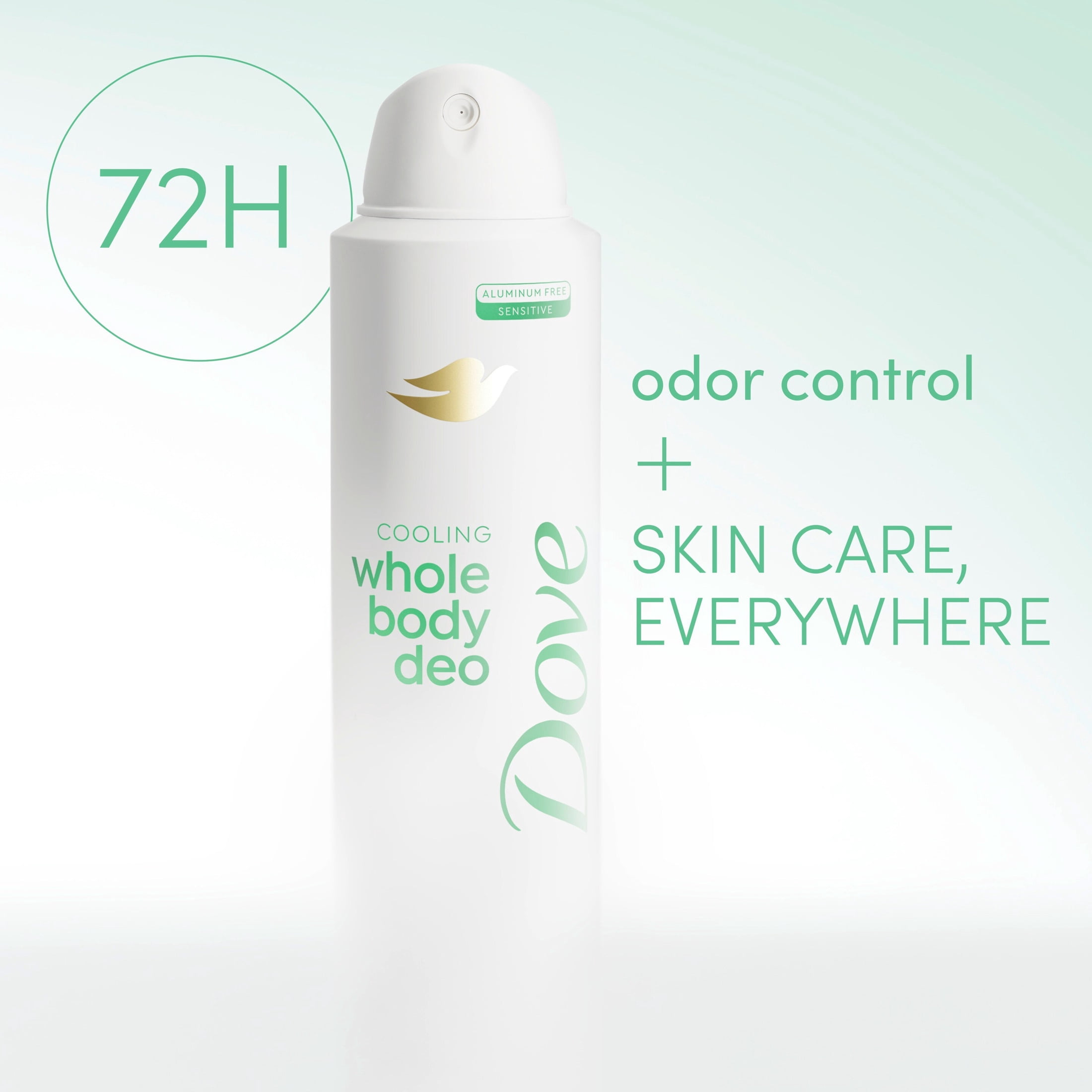 Dove Whole Body Deodorant Cooling Spray Sage & Lavender Aluminum Free ,4oz