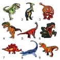 thumbnail image 2 of Clothes Badges Embroidered Iron On Patch Dinosaur Embroidery Patches Clothes Sticker Animals 9, 2 of 8