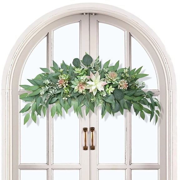 Goowood Door Decor Fleshy Lintel Succulent Wall Hanging Decoration for Bedroom Cute Room Stuff for Apartment Door and Office Wall Decor