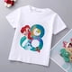 thumbnail image 5 of Camiseta de algodón con estampado de princesa sirena para niñas de la marca Disney, ropa de princesa Ariel, top de dibujos animados para niños de 1 a 9 años, regalo de cumpleaños para niños, 5 of 5