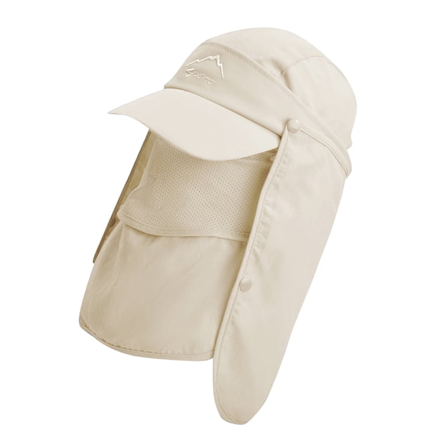 Sombrero Unisex Sun Visor Multifuncional Sombrero 360 Protector Solar de Protector Solar Cubierta Colgajo de Culello Al Sol, Sombrero de Sol de Pesca para la Pesca