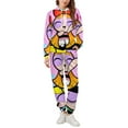 thumbnail image 4 of The Powerpuff Girls Unisex Adult Sweatsuits Hoodie & Sweatpants Long Sleeve Hooded Sweatshirt Matching Joggers Tracksuit Sets XL, 4 of 9