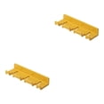thumbnail image 4 of Monstrate Gancho montado en la pared Soporte para cepillos de Puerta a prueba de humedad Ganchos para ropa Estante de almacenamiento Amarillo 2piezas, 4 of 6