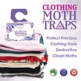 thumbnail image 2 of Clothes & Closet Moth Trap – Pheromone Lure for Fabrics, Carpets, Wardrobes – Mothballs Alternative, Indoor Insect Control, 2 of 3