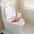 thumbnail image 2 of Cat Toilet Seat Training Kit - 15.35x14.37 inches Cats Toilet Trainer | Litter Box Trainér | Reusable Urinal Seat Potty | Hygiene for Potty Train, 2 of 7