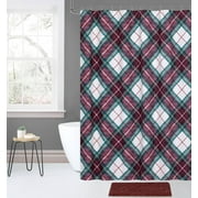 Red plaid rug