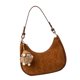 thumbnail image 1 of Bolso de axila con relieve para mujer, bolso suave y lindo con cierre de cremallera, con correa ajustable, 1 of 8