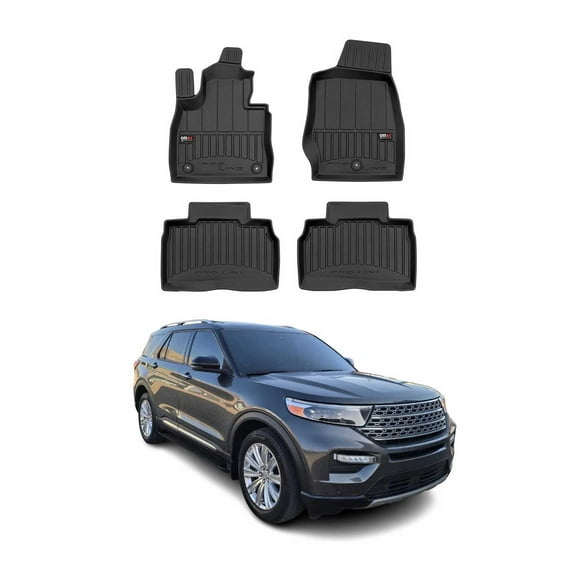 2020-2026 Ford Explorer Premium Floor Mats Liners Full Set All Weather Heavy Duty