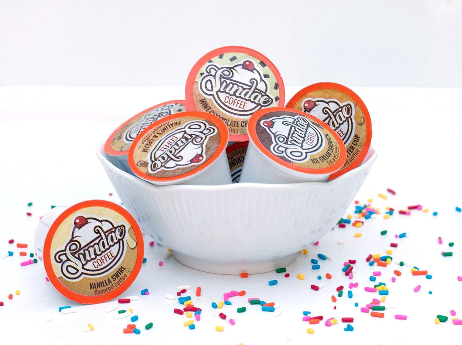 Sundae Ice Cream Flavored Coffee Pods Compatible with Keurig 2.0, Peanut Butter Cup 48 Count