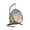 Yellow, variant on ZephyPaws 29" Cat Swing Pet Bed with Metal Frame & Soft Cushion, Egg Hammock Chair with Woven Style, Indoor Hanging Hammock Bed for Cats and Small Pets, Gray