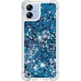 thumbnail image 2 of Slim Fit Phone Case for Samsung Galaxy A04E, Case for Galaxy M04, Case for Galaxy F04,Glitter Liquid Quicksand Effect Silicone Soft TPU Case for Galaxy A04E/M04/F04,LSWT Blue, 2 of 12