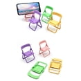 thumbnail image 1 of Cell Phone Stand Cell Phone Holder Chair Shape Phone Holder 5Pcs Mini Chair Shape Cell Phone Stand Portable Foldable Desktop Cell Phone Holder Adjustable Universal Multi Angle For ANGGREK Otros Deportes, 1 of 8