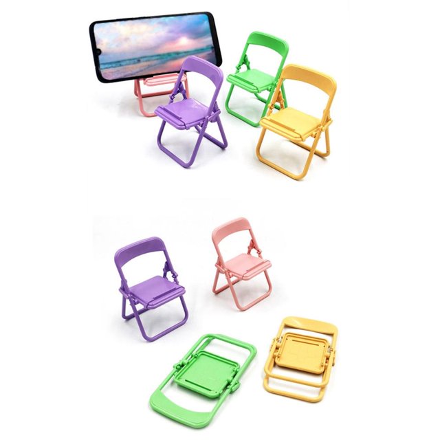 Cell Phone Stand Cell Phone Holder Chair Shape Phone Holder 5Pcs Mini Chair Shape Cell Phone Stand Portable Foldable Desktop Cell Phone Holder Adjustable Universal Multi Angle For ANGGREK Otros Deportes