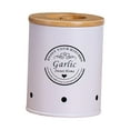 thumbnail image 5 of flameer Garlic Potato Onion Keeper Pot Fruit Pot/Storage Box Food Storage Container Tins S, 5 of 8