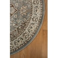 thumbnail image 4 of Superior Glendale Oriental Medallion Indoor Area Rug, 5' Round, Gray, 4 of 8