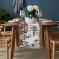 thumbnail image 2 of Farmhouse Table Runner - 70 Inch Long, Kitchen Dining Table Runner Dresser Scarves, Retro Country Star Berry Vintage Wood Grain Farmhouse Decor for Coffee Tables Wedding Party Banquet, 2 of 8