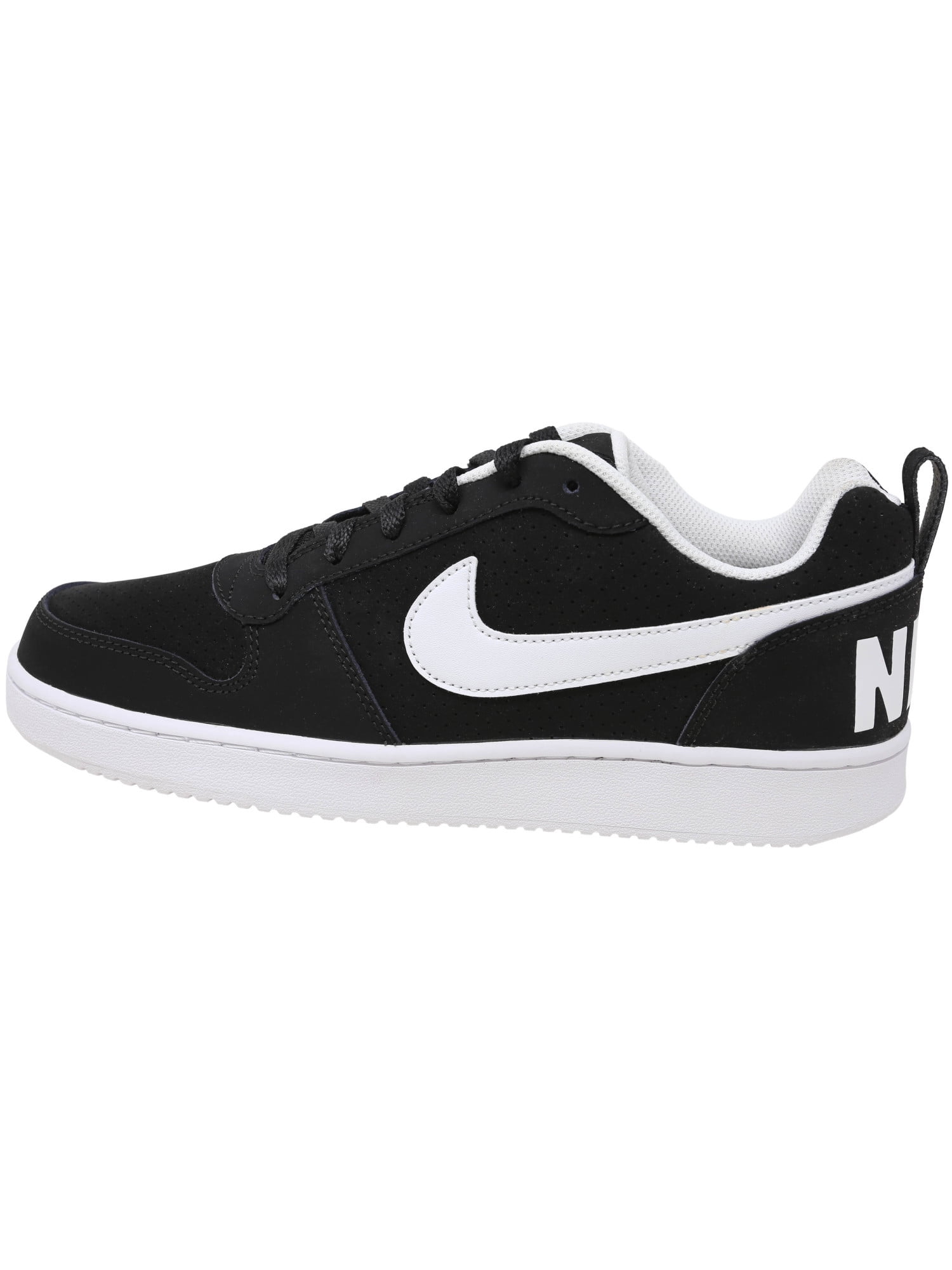nike men's court borough low black casual shoes