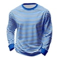 thumbnail image 1 of Camisa de Manga Larga de Ajuste Seco de los Hombres Impresión de Moda Blusa de Suéter de Cuello Redondo para las Mujeres con Costillas de Manga Larga, 1 of 7