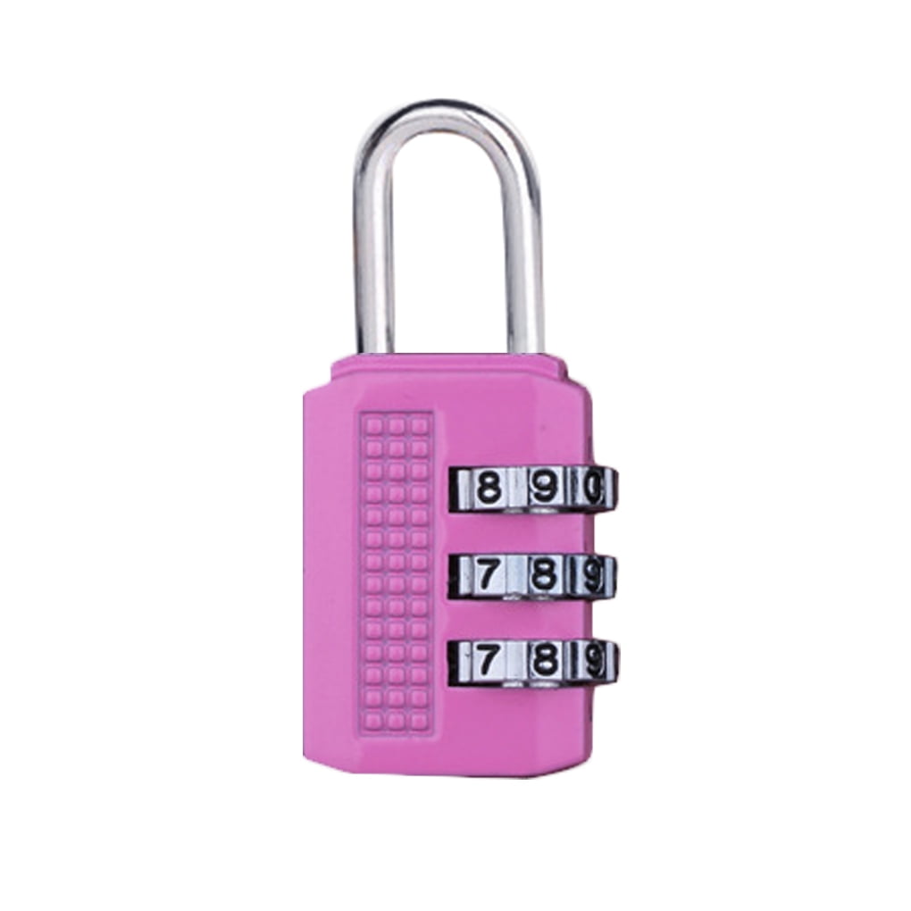 Tool Brass Padlock Code Dial Combination 3/4 Digit Password Zinc Alloy Lock 