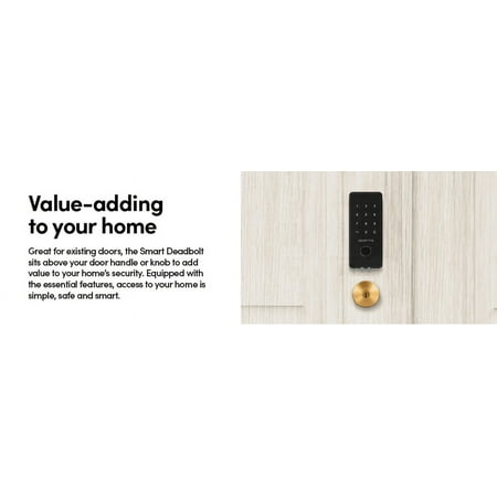 igloohome - 2S Smart Lock Bluetooth Retrofit Deadbolt with App/Keypad/Electronic Guest Key Access - Metal Gray