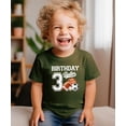 thumbnail image 2 of 3rd Birthday Baller Shirt for Boys Sports Theme Party T-Shirt for 3 Year Old Toddler Military Green Shirt 3T, 2 of 5