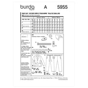 Burda Sewing Pattern 5955 Men 36-46 (46-56)