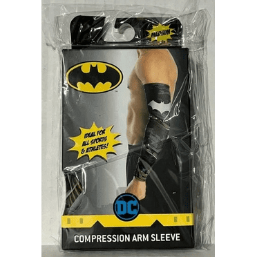 Batman Compression Arm Sleeve Size Medium 9-11" Black/Grey