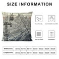 thumbnail image 5 of SHANXI Mountain Linen Throw Pillow Case White Wintertime Snow Landscape Resort Pillow Cushion Covers Home Sofa Decorative 20x20in, 5 of 5