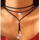 thumbnail image 2 of Zhuge Collar vintage, joyería de moda, collar de cadena tipo suéter, joyería hecha a mano para mujeres (negro), 2 of 2