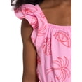 thumbnail image 4 of Wonder Nation Toddler Girls Allover Print Cotton Romper with Ruffle Sleeves, Sizes 12M-5T, 4 of 8