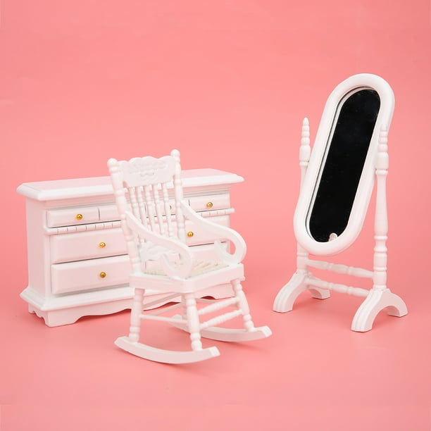 Juego De Accesorios Para Casa De Muñecas Mini Muebles 1:12, Simulación De Muebles De Dormitorio De Modernos, Juguete Para Niños, , Caja De Color