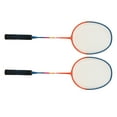 thumbnail image 2 of Badminton Racquets Set, T Joint Badminton Rackets Iron Alloy Low Wind Resistance Cone Cover One Piece Double Rackets With Storage Bag For Gym For Beginner, 2 of 8