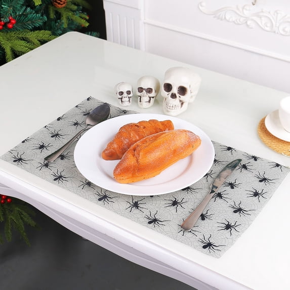 Clearance Sale | Halloween Glitter Tulle Table Mat, Versatile Mesh Fabric for DIY Party Decor and Table Settings, A