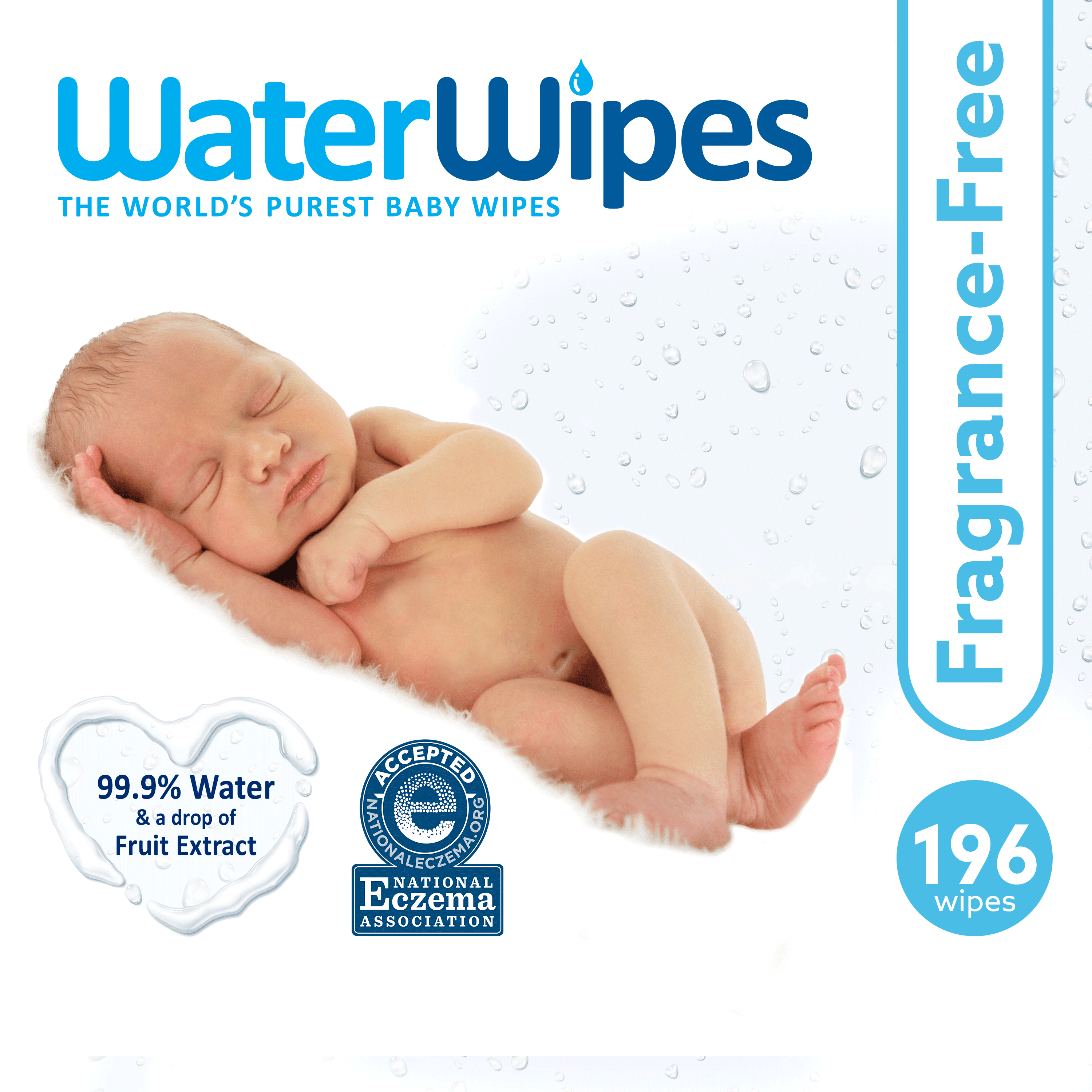 WaterWipes Sensitive Baby Wipes, 7 Travel Packs (196 Count)