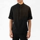 thumbnail image 1 of Blusa y camisa de manga corta con cuello alto para hombre, color liso, informal, holgada, a la moda, con botones y bolsillo, de poliéster., 1 of 8