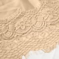thumbnail image 5 of Gamivast Women's Satin Midi Skirt High Waisted Elegant Smooth Flared Slip Skirt Flowy Side Zipper Eyelash Lace Skirt Trim Hem Wedding Guest Cocktail Party, 5 of 8