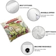 thumbnail image 6 of nygtbtfer Pillow Cases Cushion Covers Kids Decor Throw Pillow Set of 2 Decorative Throw Pillowcases for Cute Decor Beige Red Cushion Cases White, 6 of 7