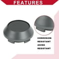 thumbnail image 3 of Unique Bargains Universal Car Wheel Center Hub Cap Rim Cover Hub Caps Snap-in Plastic 65mm 2.56" OD Gray, 3 of 6