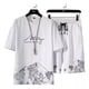 thumbnail image 1 of Conjunto De Camiseta Y Pantalón De Hombre, Chándal Hip Hop, 1 of 8
