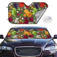 thumbnail image 2 of Balery Begetable Print Car Windshield Sun Shade,Windshield Sunshade for Car Pickup Truck SUV Accessories-Medium, 2 of 7