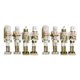 thumbnail image 1 of Matsuzay Soldado Cascanueces de borde de , artesanía exquisita para decoración navideña coleccionable, 4 Uds. Oro blanco 4 piezas 2Conjunto, 1 of 6