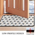 thumbnail image 3 of Black Dog Puppy Paw Door Rugs,Washable Non Slip Door Mats Indoor,Decorative Door Mats,Entry Mat Indoor for Entrance,Bedroom,Kitchen,Bathroom,30"x17", 3 of 6