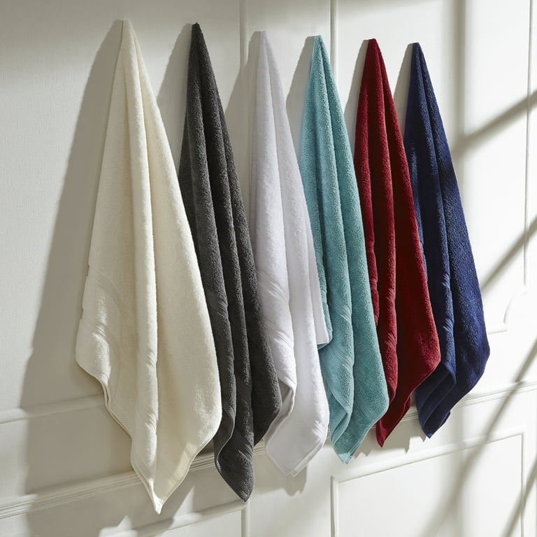 BNM Egyptian Cotton Luxury 800 GSM Bath Towel Set of 4, Grey 