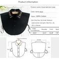 thumbnail image 3 of YEKEYI Fake Collar Detachable Blouse Dickey Collar Half Shirts Faux False Collar for Women & Girls Favors, 3 of 6